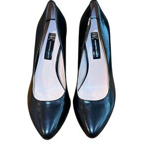 INC International Concepts Size 6 M Black Zita Pointed Toe Leather Pumps
